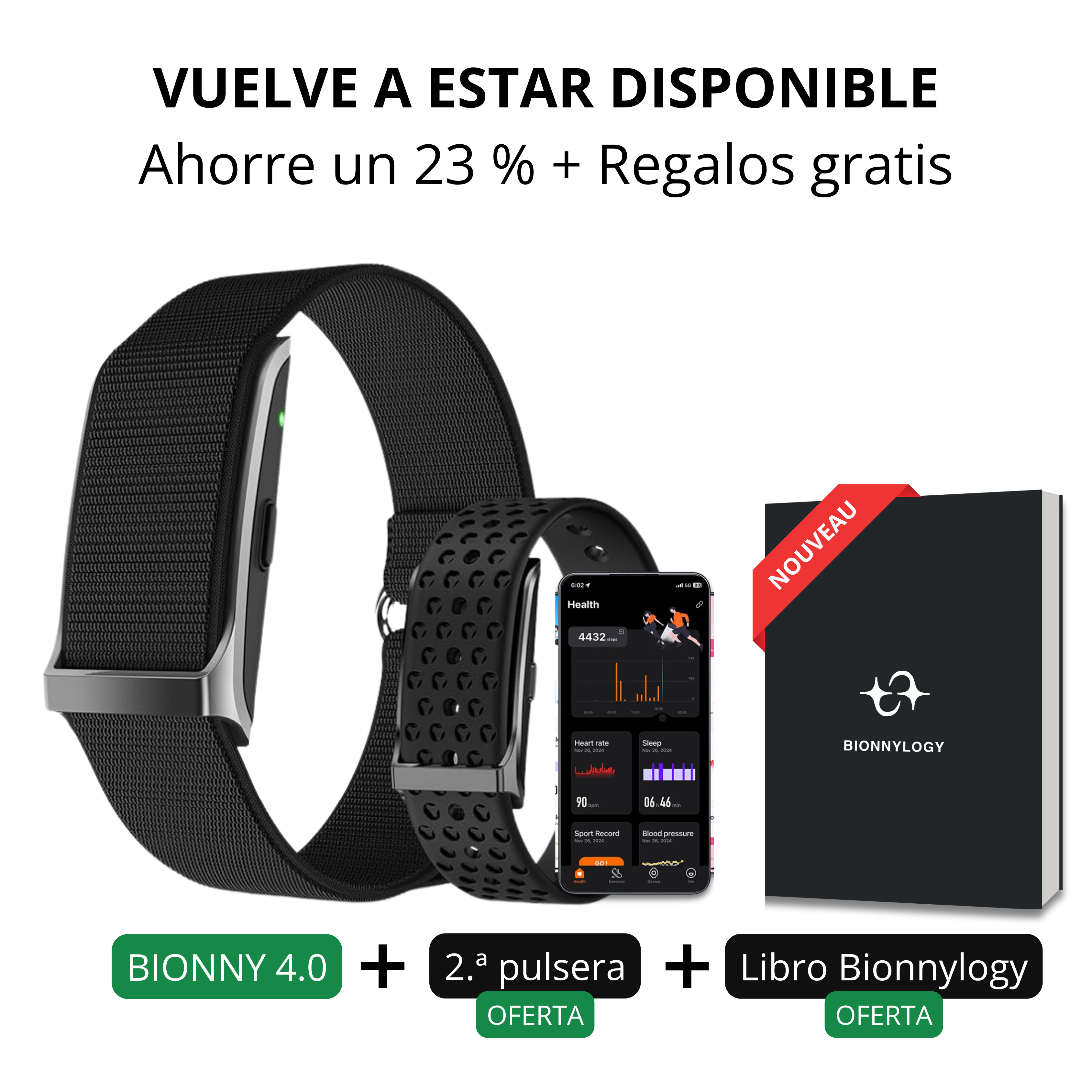 BIONNY 4.0 - el reloj biométrico que entiende tu cuerpo mejor que tú mismo.