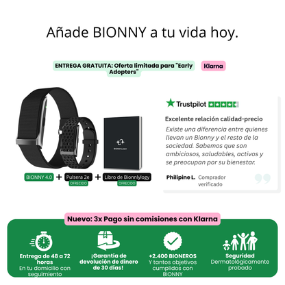 BIONNY 4.0 - el reloj biométrico que entiende tu cuerpo mejor que tú mismo.